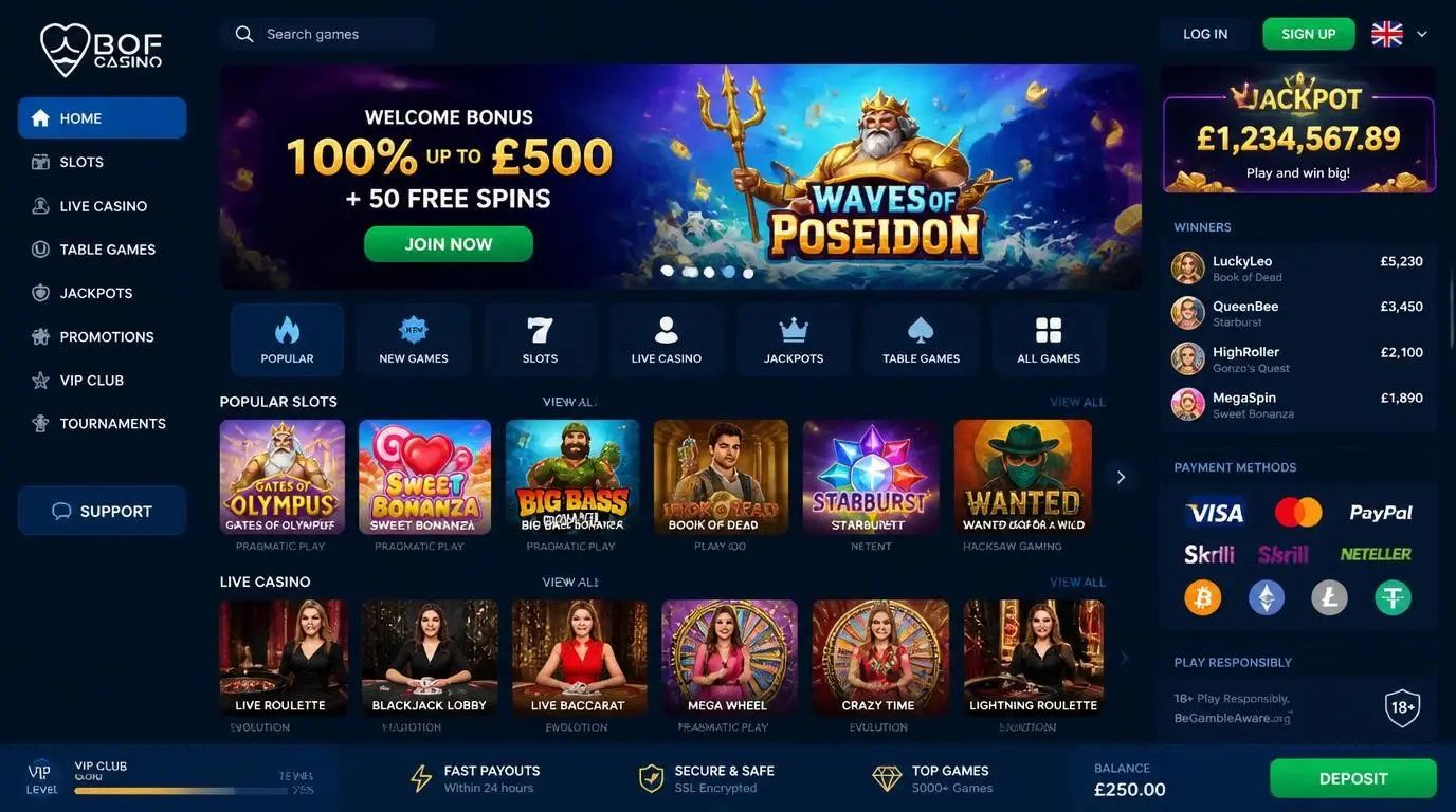 Speel bij Bof Casino image 1